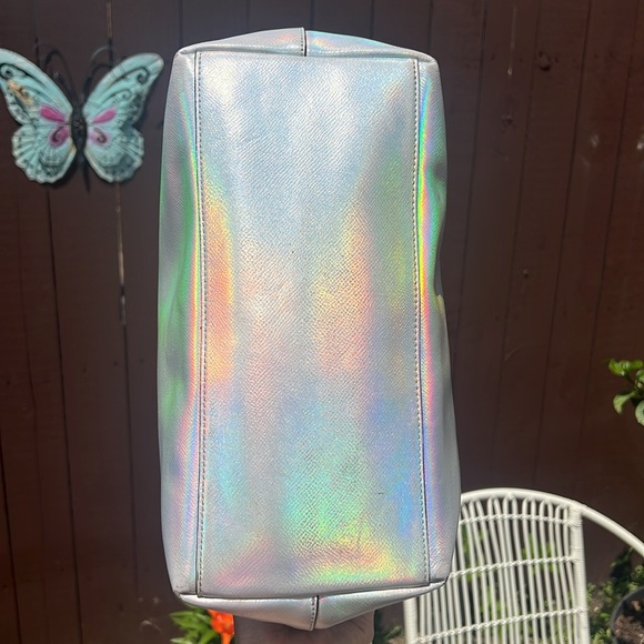 COACH Limited Edition Holographic Iridescent City Zip Tote RARE FIND 🌈🦄 - Picture 6 of 17